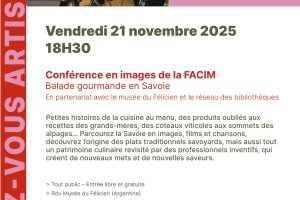 Conférence "Balade gourmande en Savoie"