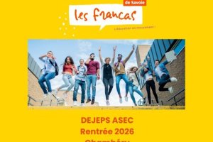 OFFRE DE FORMATION DEJEPS Animation socio-éducative et culturelle Rentrée 2026 — Chambéry