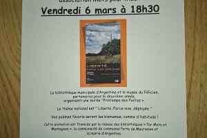 Soirée Printemps des Poètes au musée du Félicien